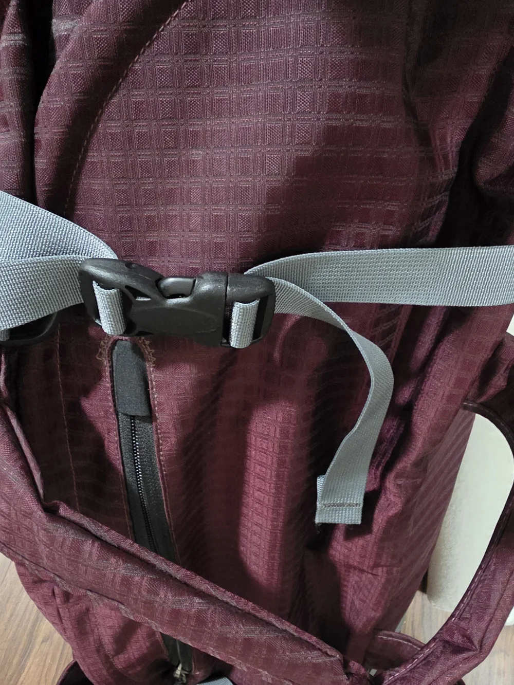 Vintage 2007 Patagonia Black Hole Duffel 90L - Plum Grid (Excellent Condition)